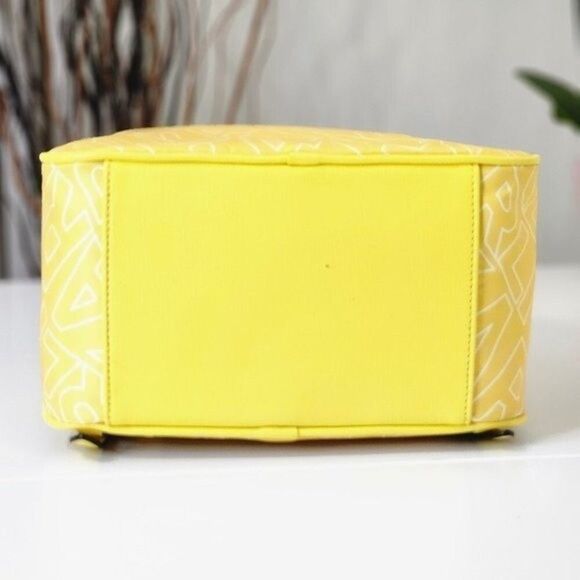 NEW! Karl Lagerfeld Paris Adele Yellow Backpack / Hand Bag